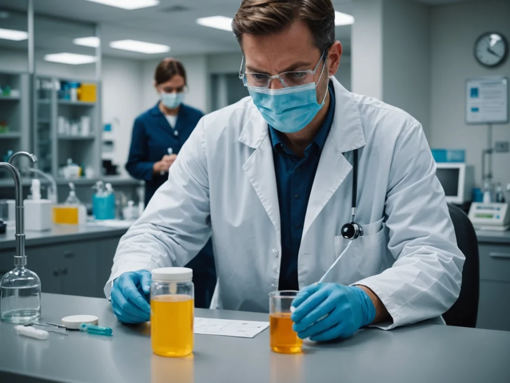 오줌 색깔이 녹색인 이유가 무엇인가요?